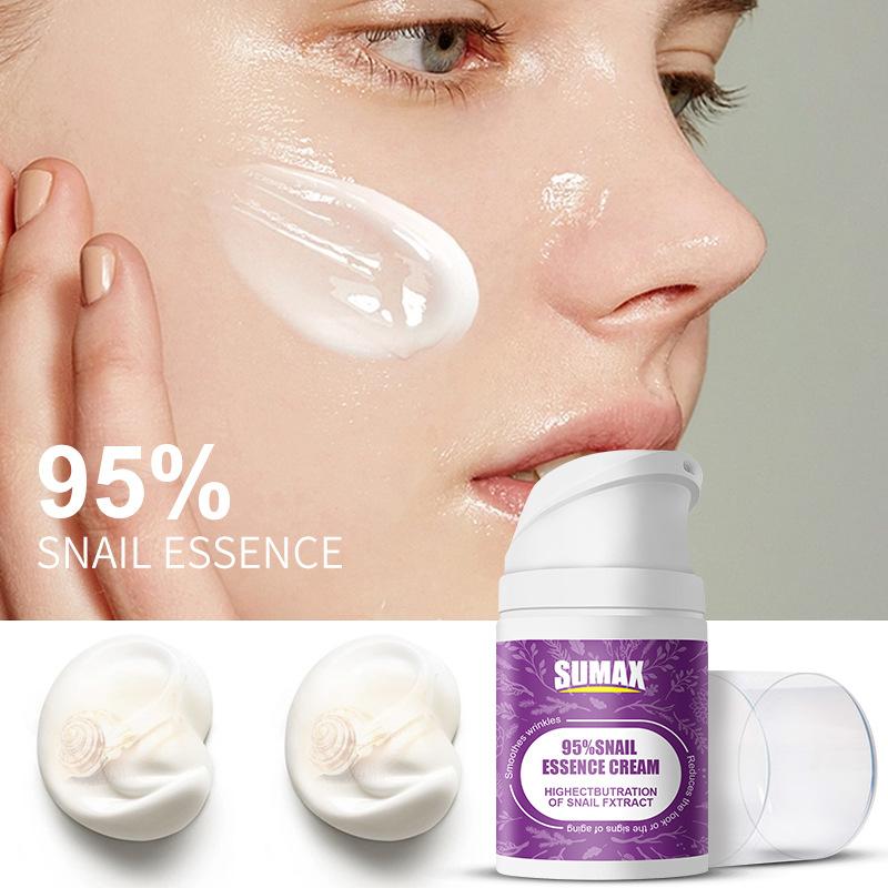 50ml Duckbill Press Bottle Snail Essence Face Cream Mooth Delicate Radiant and Translucent Rapid Absorption of Skin Retinol Anti Aging Serum