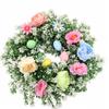 Plastic Easter Decoration Wreath Lifelike Spring Floral Wreath Artificial Wreath  Garden Yard