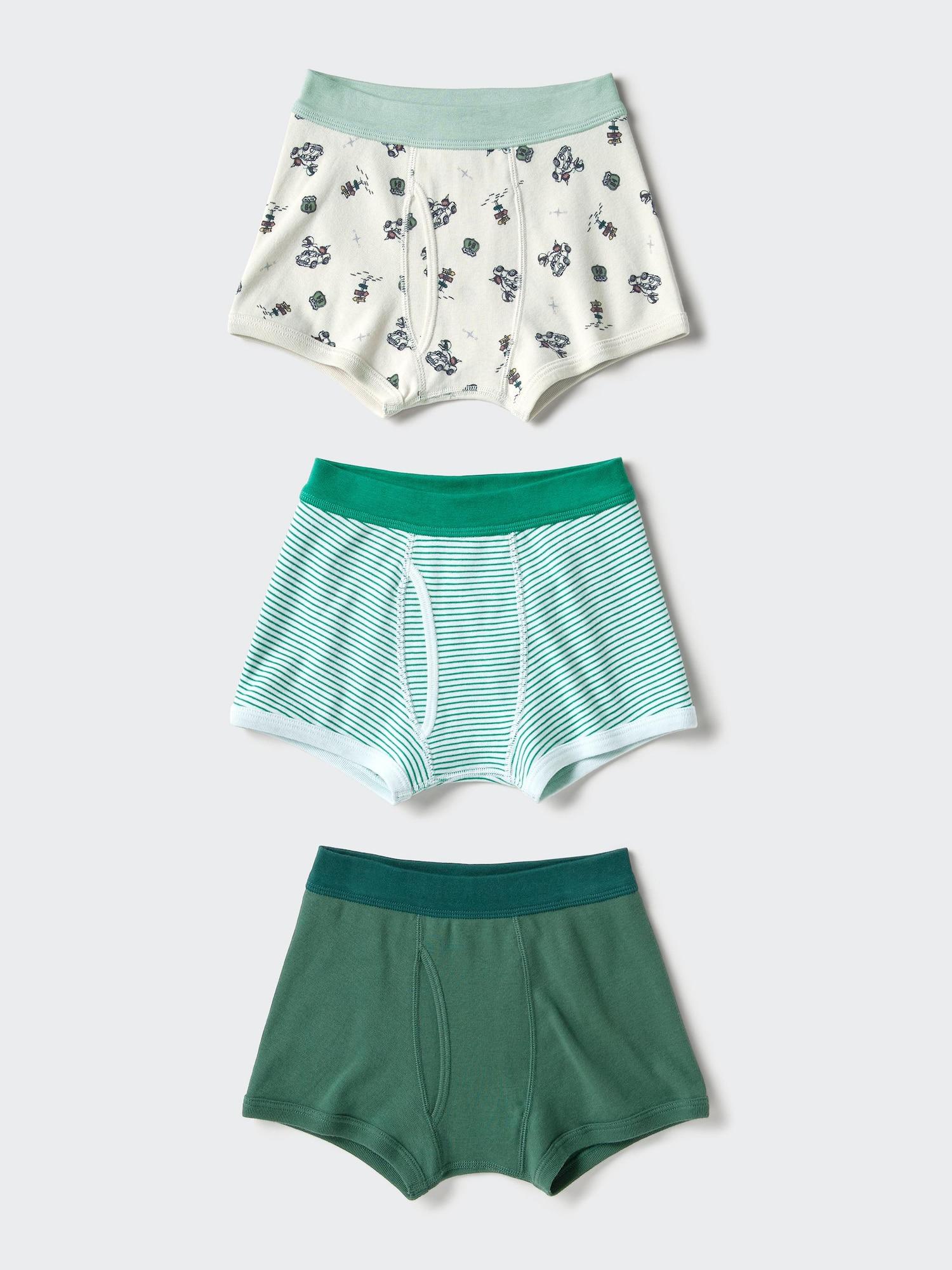 

Uniqlo Япония Боксеры-брифы для мальчиков Набор из 3 штук 55 GREEN/100