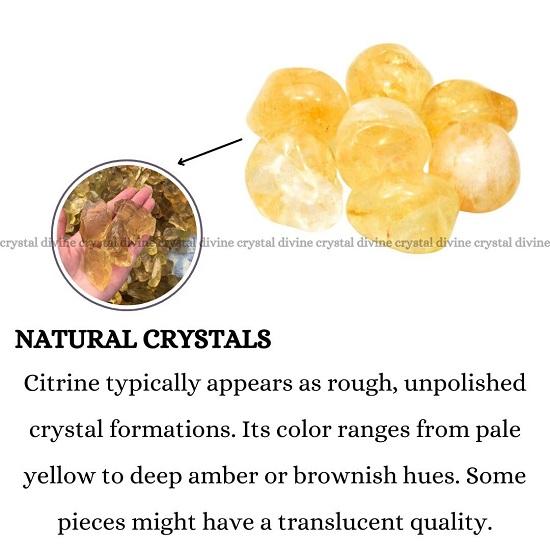 Citrine Chakra Healing Stones Crystal Tumble Stone for Decorative Items Home Decor Items Crystal Showpieces  Office Decor Table Gifts