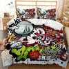 3D Print Graffiti Hip Hop Street Culture Bedding Set Single Twin Double Queen King Cal King Size Bed Linen Set