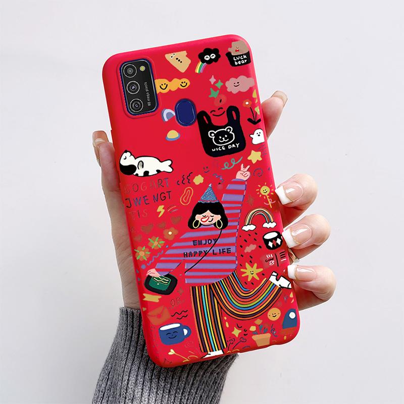 For Samsung Galaxy M21 M30S M31 M31s Case Soft Silicone Phone Back Cover For Samsung M31 M31S M30s M21 M 30 S Case Cartoon Funda