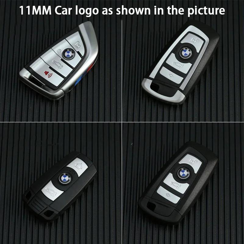 BBJG8 11mm 14mm Car Remote Key Emblem Badge Radio Button Sticker for BMW M Performance E39 E46 E90 E30 E60 E91 E92 F30 F31 Z4 X3 X5 X7