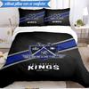 3PCS Los Angeles ice hockey  Bedding Set,Including 1pc Duvet Cover And 2pcs Pillowcases Perfect for Bedroom, Dormitory, Fan Christmas gift