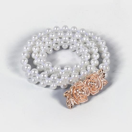 

Yousheng эластичный жемчужный пояс для женщин, модная поясная цепочка, свадебный пояс, платье подружки невесты, поясная цепочка для девочек