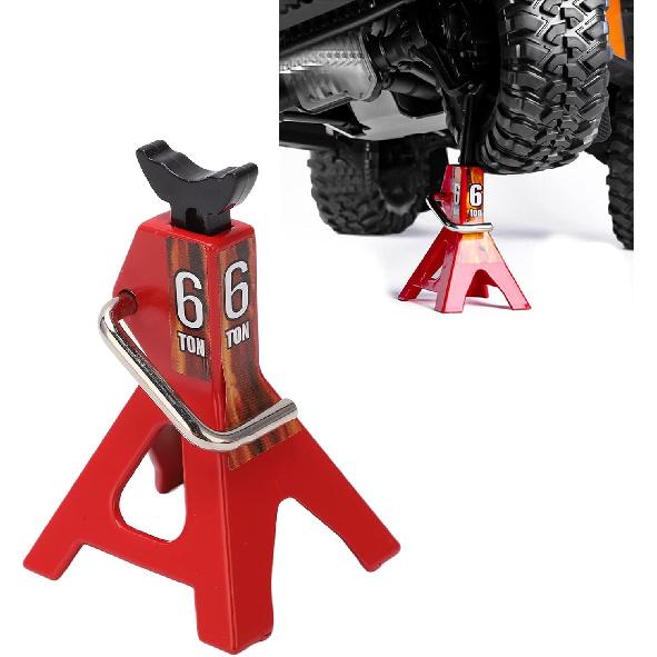 Simulation Jack Stand 75mm~102mm Adjustable Height RC Jack Stand Climbing Car Simulation Decorative Accessory Mini Lifting Jack for SCX10 D90 1/10 RC