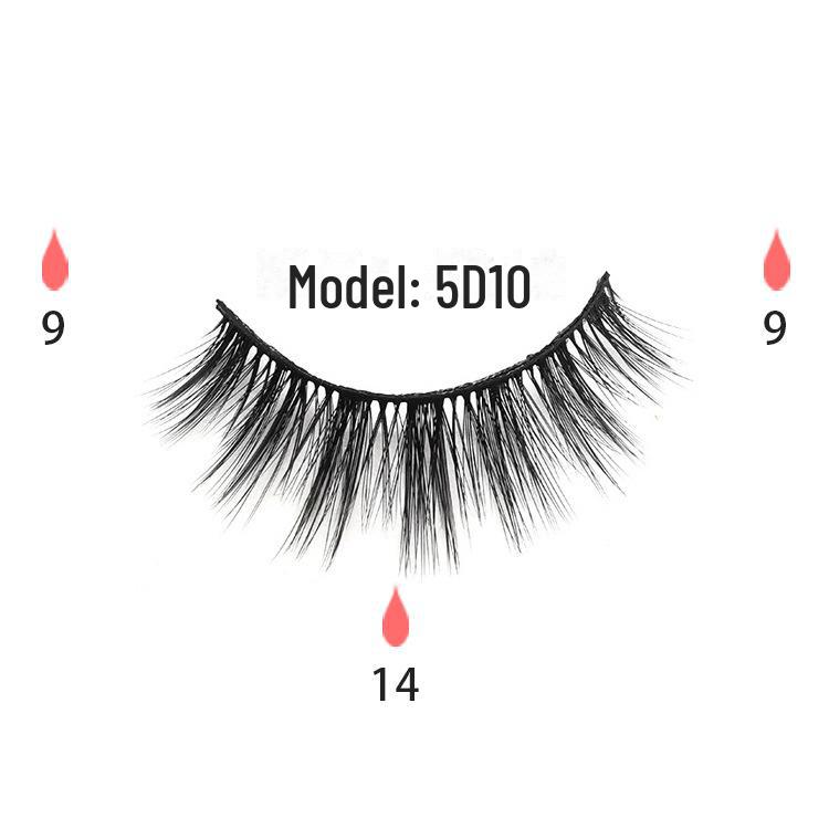 Cross-Border Magnetic Eyeliner Set: 3 Pairs of False Lashes with Adhesive-Free Magnetic Glue