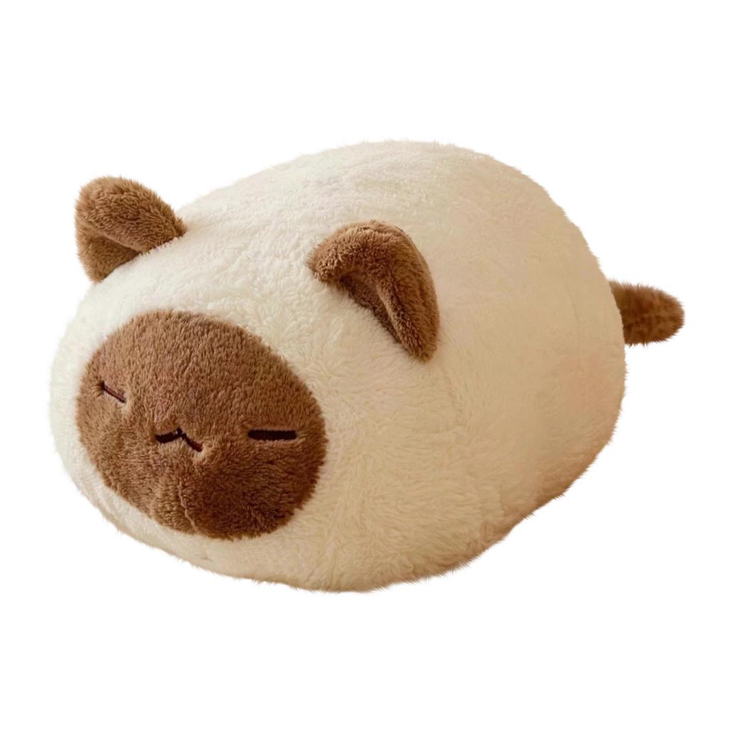 45cm Plush Toy Soft Stuffed Animal Cat Shape Decorative Pillow Toy Suitable for Home Office and Travel Use