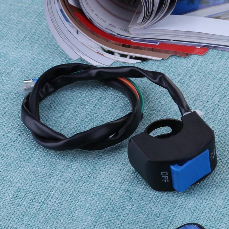 1pc 12V 7/8in Motorcycle Handlebar On/Off Switch for LED Headlight Fog Head Lamp Eye Light Car Styling Switch Universal