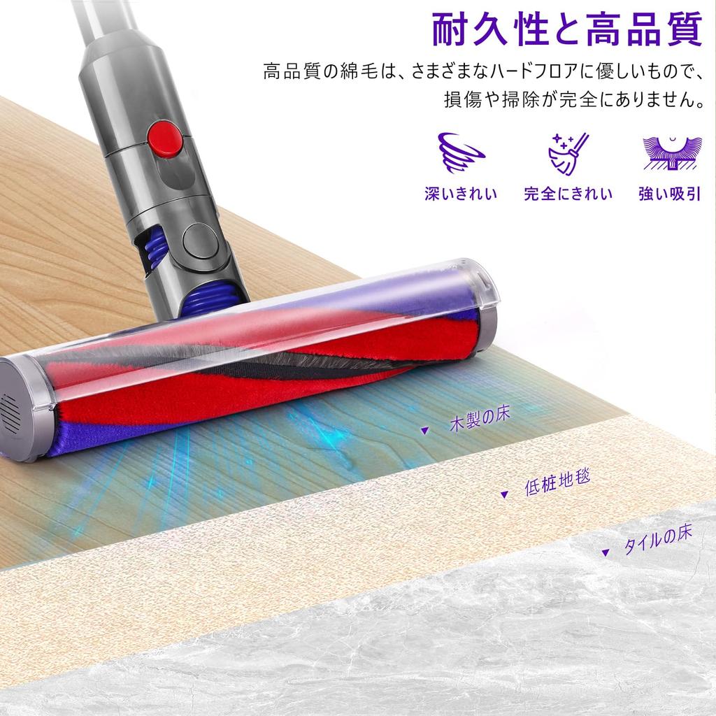 Replacement Roller Brush Bar for Dyson SV18 V10 Digital Slim Handheld Vacuum Soft Roller Cleaner Head Includes V10 HEPA Filters Cleaner, Accessory,