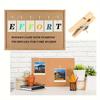 50pcs Pushpin Wooden Shelf Suit, Transparent Box Package, Easy To Store and Carry, Multi-Purpose Pushpin Suitable for Corkboard and Bulletin Board