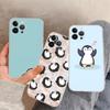 Penguin Cute Animal Phone Case For iPhone 15 14 11 12 13 Mini Pro XS Max Cover 6 7 8 Plus X XR SE 2020 Funda Shell