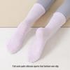 Women's Non-slip Mid-calf Pilates Yoga Socks - Grippy Cotton for Indoor Sports