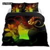Hummingbirds Bedspread Cover Kit Tropical Flowers Nature Blooms Bed Cover Kit Tropical Birds Theme Queen Dimension Size 2/3 Pcs Comforter Cover