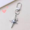 Hollow Star Charm Pendant Keychain Stylish Crystal Star Moon Keychain Car Keyring for Women Bag Ornament Backpack Decors