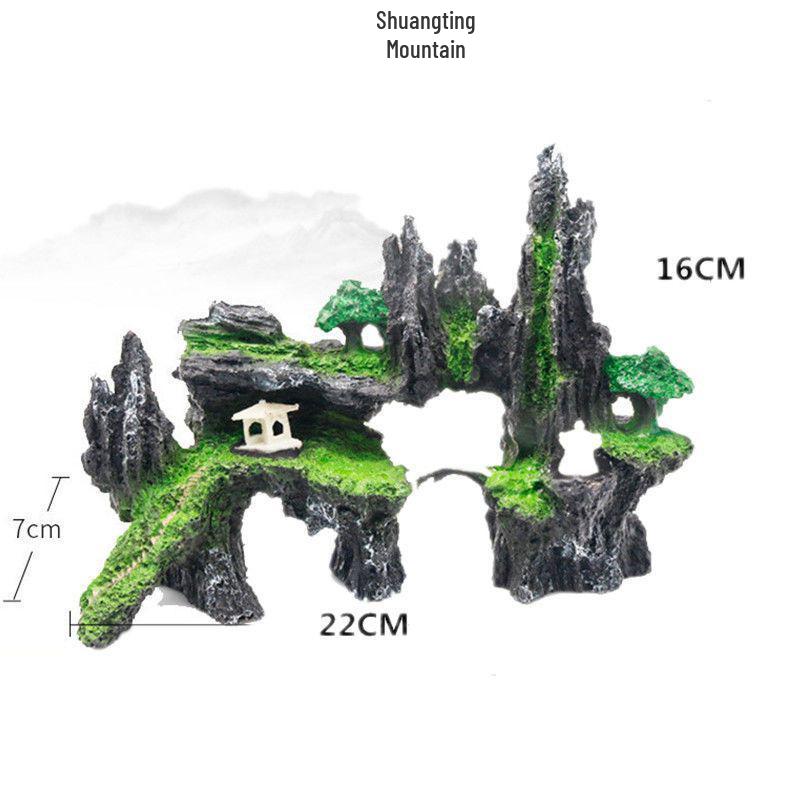 Aquarium Landscape Rockery Stone Decoration for Medium and Small Tanks