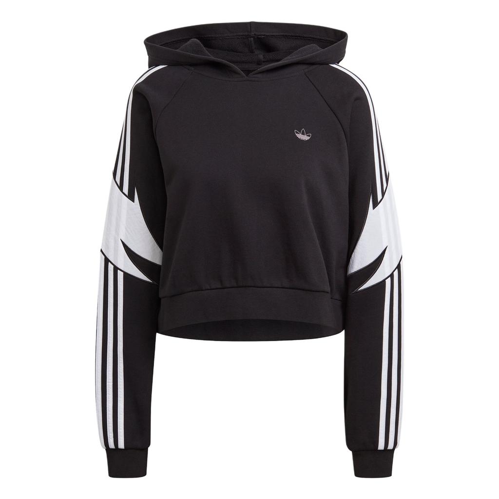 adidas Originals Bequemer Langarm-Hoodie Damen Oberteile Schwarz GN4377