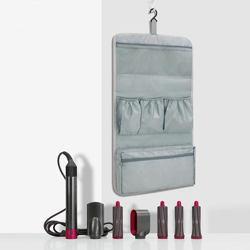 Úložná taška Kompatibilní Pro Dyson Airwrap Styler Držák na příslušenství Více přihrádek s Hákem Věšák Domácí úložná taška