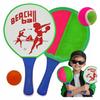Zestaw Do Gry Rakietki Paletki 2 W 1 Catch Ball Łapacz Rzepy Dwie Piłki