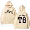 Tate Mcrae T8 Concert 2025 Double Sided print black Hoodies Men women fashion Y2k pullovers Unisex Fleece Long sleeve Sweatshirt