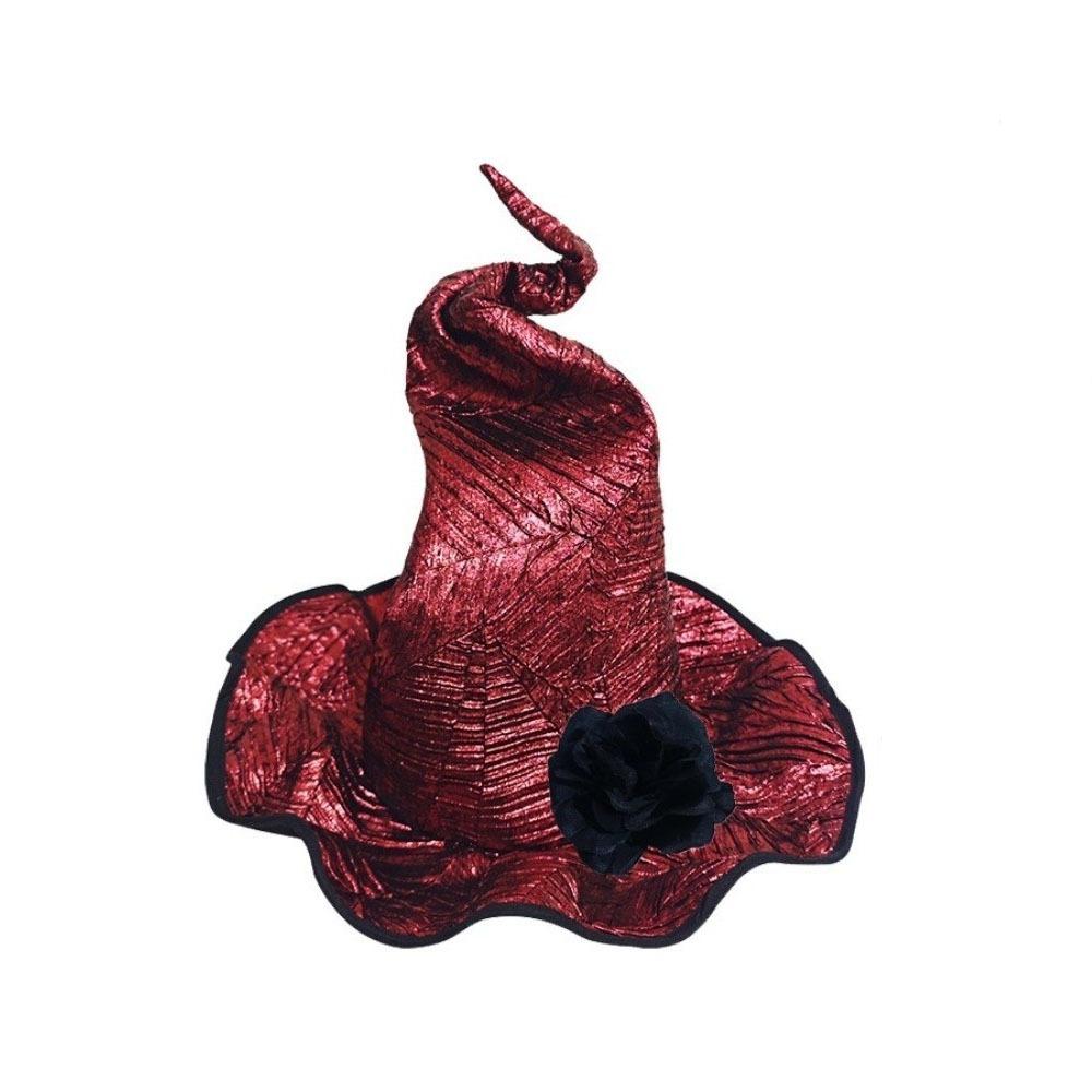 Floral Halloween Witch Hat Twisted Cosplay Accessories Wizard Cap Women s Costume