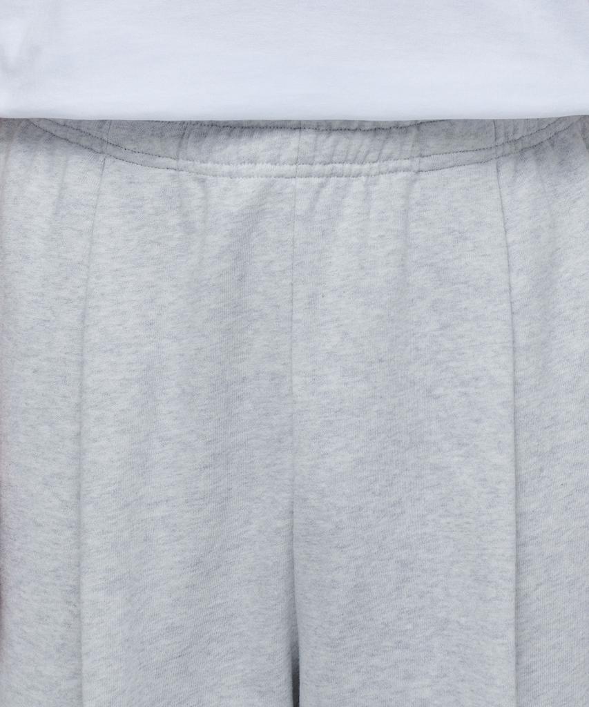 MUSINSA STANDARD One-Pleat Wide Lounge Sweatpants [Melange Light Grey]