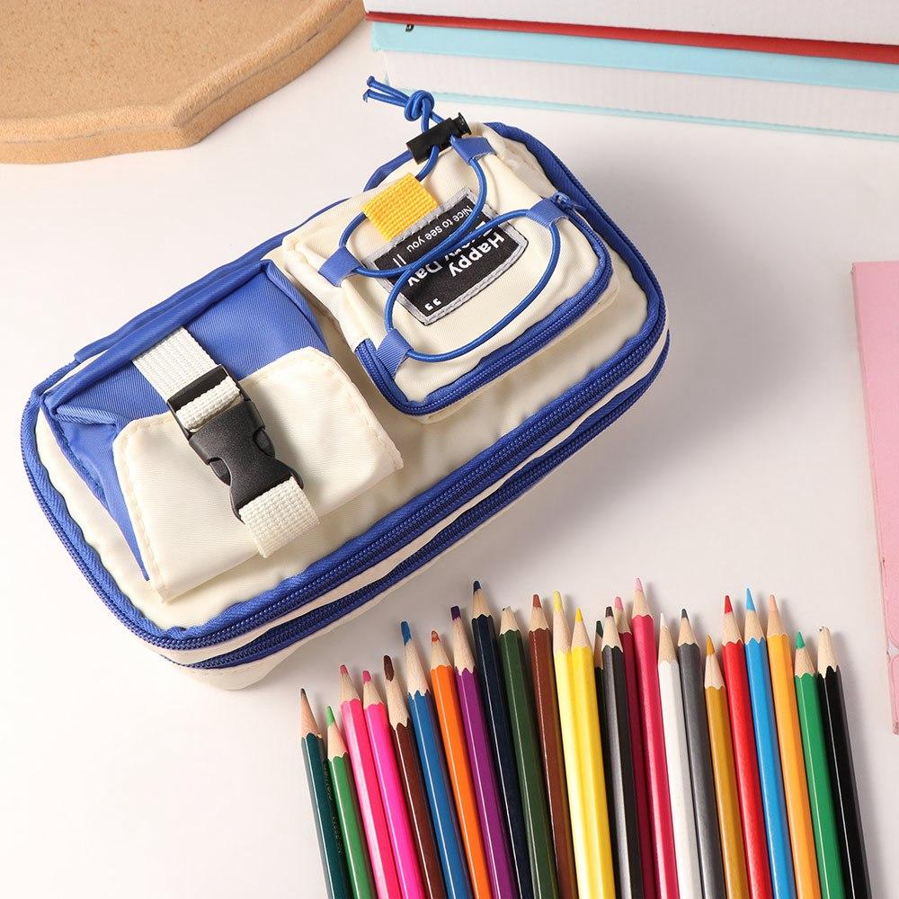 Dirt-resistant Pencil Pouch High Appearance Pen Bag Student Stationery Bag  Schools Supplies