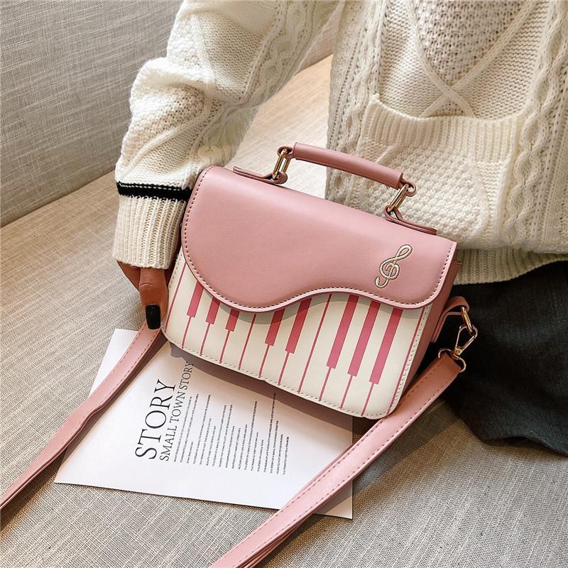 Korean Piano Design Women Shoulder Bags PU Leather Messenger Bag Handbag Fashion Corssbody Bag Pocket Coin Purse Package