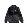 Sportswear Swoosh FW22 Faux Fur Mink Velour Collar Zip Jacket Men Outerwear Black DH6685-011