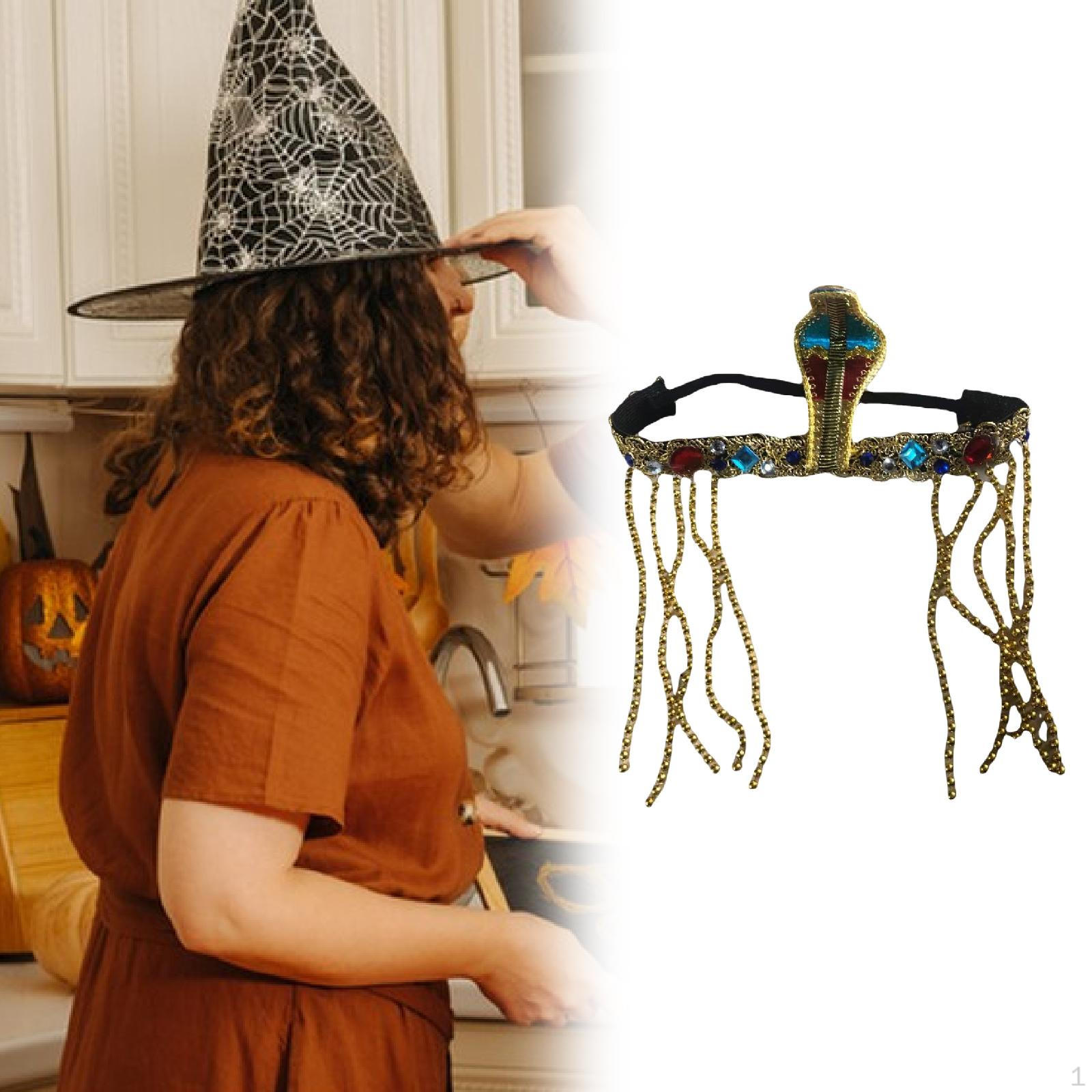 

Змеиный головной убор, расшитая бисером повязка на голову для косплей-вечеринок, фотореквизит Style B