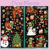 Grinch Christmas Static Cling Snowflake Stickers Set For Holiday Decor With Pvc Material