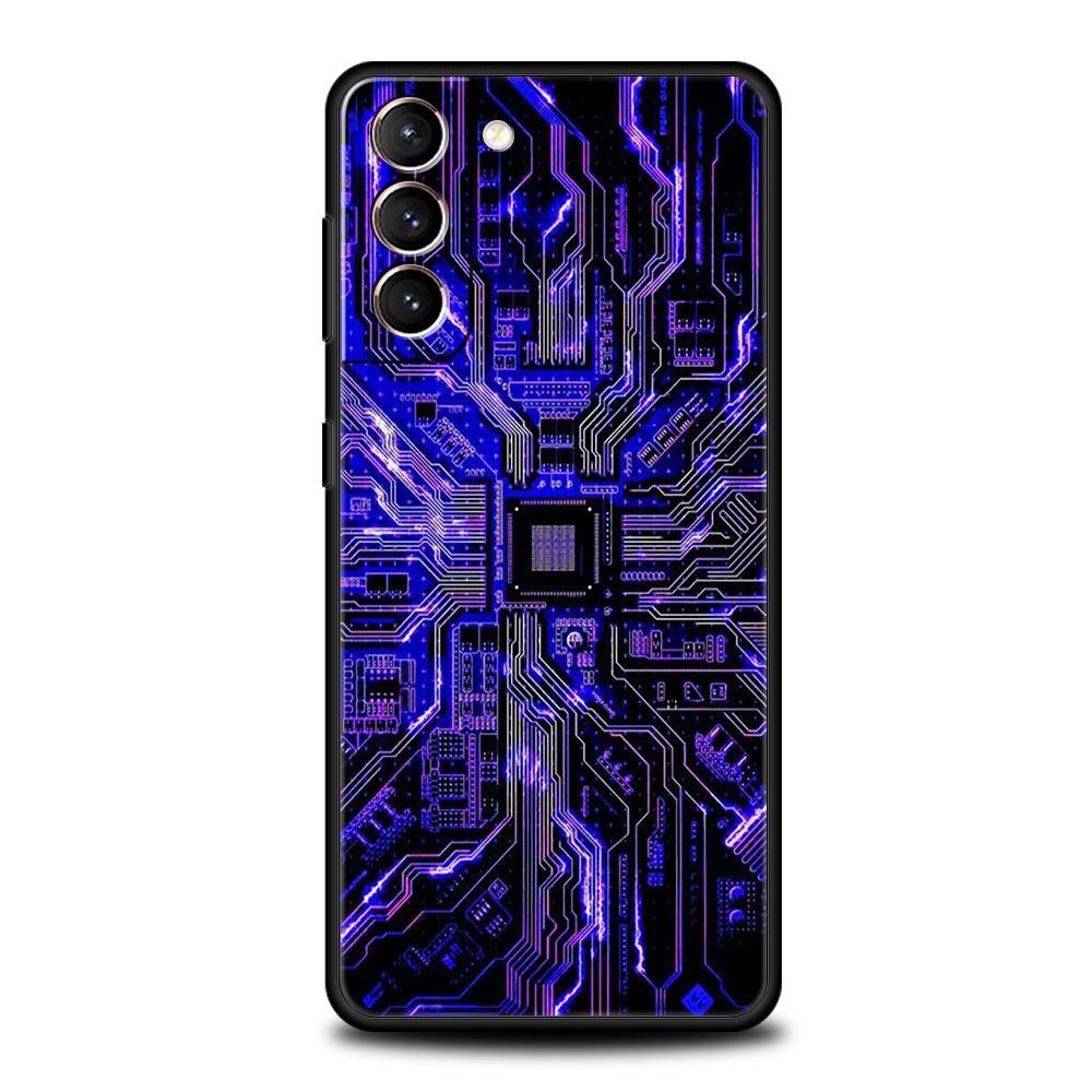 Handyhülle für Samsung Galaxy S23 S22 Ultra S20 S21 FE 5G S10 S9 Plus S10E S8 Note 20 Cover Innenplatine Leiterplatte