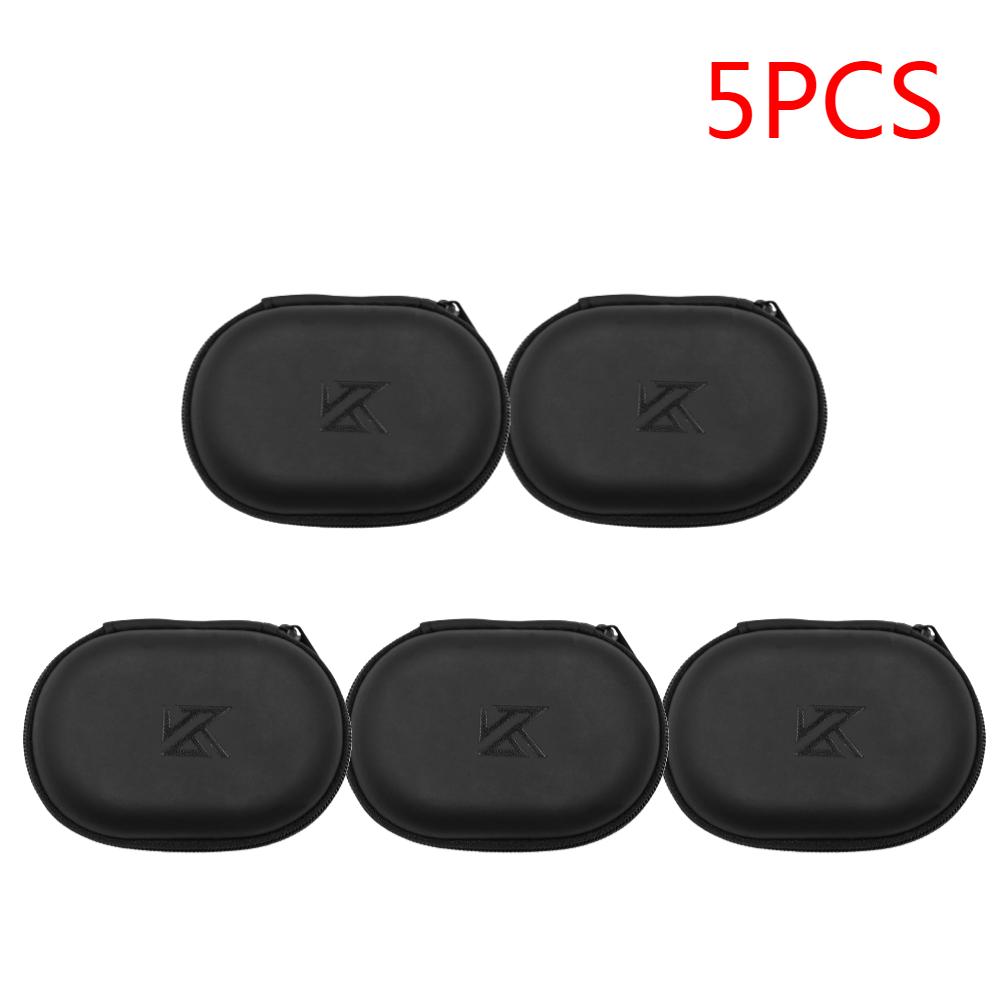 1-20 Stück KZ Kopfhörer Oval Aufbewahrungstasche Kabelgebundene Kopfhörer PU Reißverschluss Aufbewahrungsbox Tragbarer Haltebehälter für KZ BA10 AS10 ES4