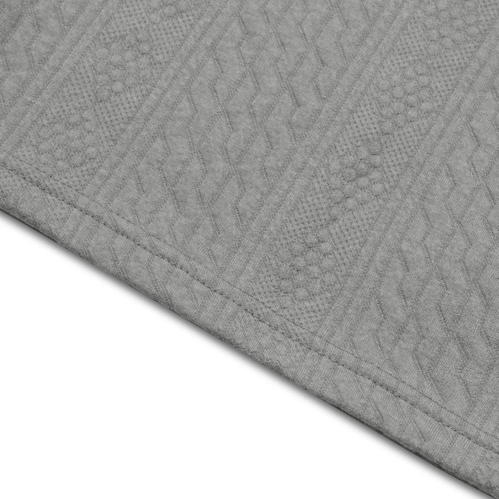 Men Vertical Cable Jacquard Textured V Neck Sweatshirt Ribbed Cuffs Long Sleeve Loose Fit Solid Color Spring Fall Daily Smart Casual Pullover Top
