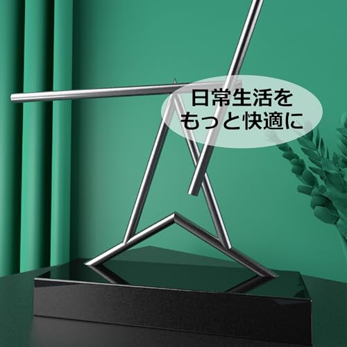 Asdays Swinging Sticks Object, Interior Decor, Tabletop Perpetual Motion Mobile, Permanent Kinetic Art (Type A)