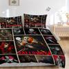 Michael Myers Halloween Poster Bedding Set Comforter Cover Gift for Bedroom,Includes 1 Cover and 2 Pillowcases, No InsertB440