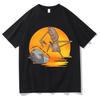 Hot-selling Harajuku Manga Casual Humor Marcus The Worm Fashion Trend 2025 Summer Pure Cotton 100% Loose Casual T-shirt