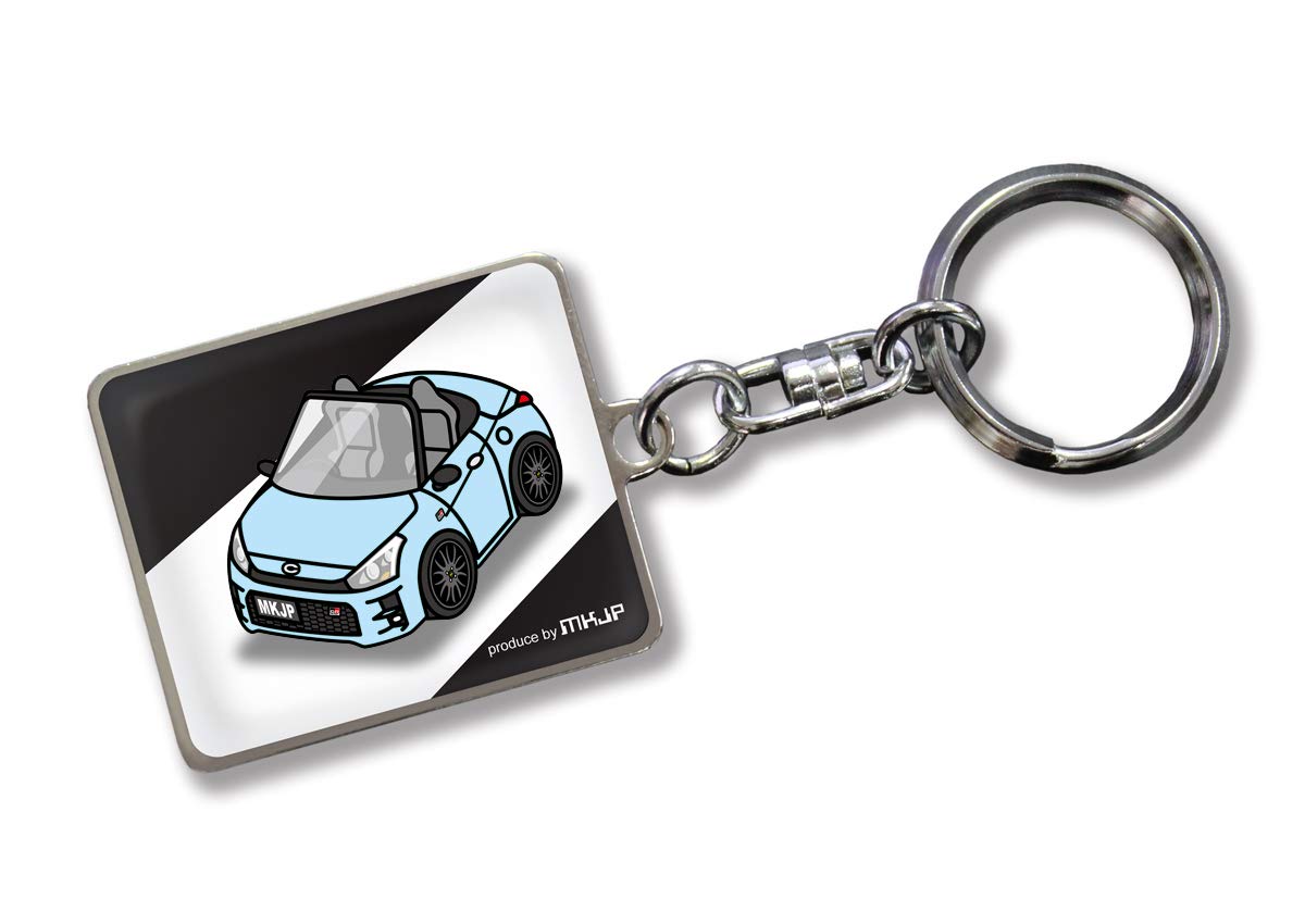 

MKJP Кастомный брелок Toyota Copen GR LA400K Черный автомобиль Светло-голубой базовый цвет светло-синий