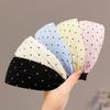 Breites Stirnband mit Polka Dots für Damen - 2025 Frühling/Sommer Voluminöses Rutschfestes Haaraccessoire