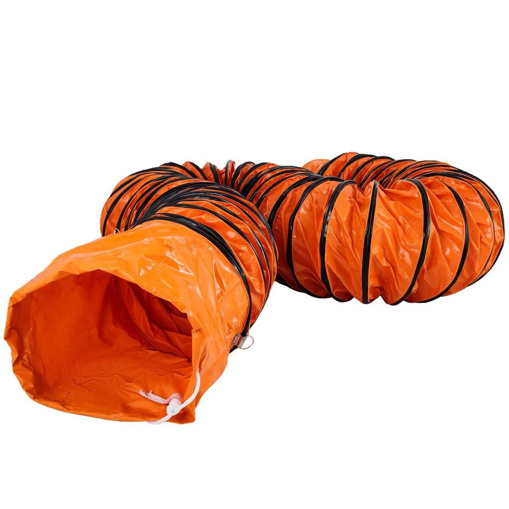 16 FT (5m) PVC Flexible Duct Hosing for 300 MM/12 Inch Diameter Exhaust Fan Extraction Flexible Ducting 12 Inch Flexible Duct Flexible Vent Duct