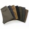 Pantalones casuales de algodón para hombres de mediana edad de otoño Pantalones rectos de cintura alta para hombres Pantalones casuales para hombres