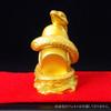 Chinese Zodiac Figurine, Snake, 2025 Year of the Snake, Gold, Feng Shui, Resin, Palm-sized, Feng Shui Item, Interior Decor