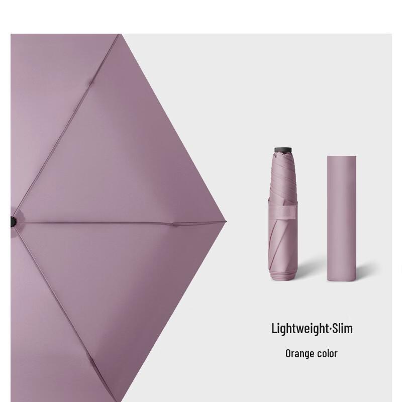 Jiepin Ultralight Carbon Fiber 3-Fold Sun/Rain Umbrella