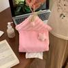 Creative Tissue Box Hanging Tissue Bag Small House Cute Fabricpaper Storage Bag Bathroom Napkin Holder Car Tissue Hanging Bag