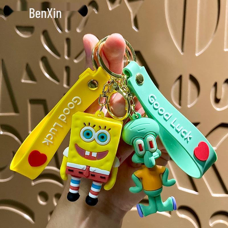 Creative SpongeBob & Patrick Star Cute Keychain Bag Pendant Doll Gift