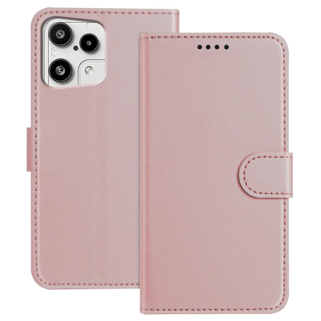 For Nothing Phone (3a) Lite 5G Leather Case Wallet Stand Solid Color Anti Drop Phone Cover