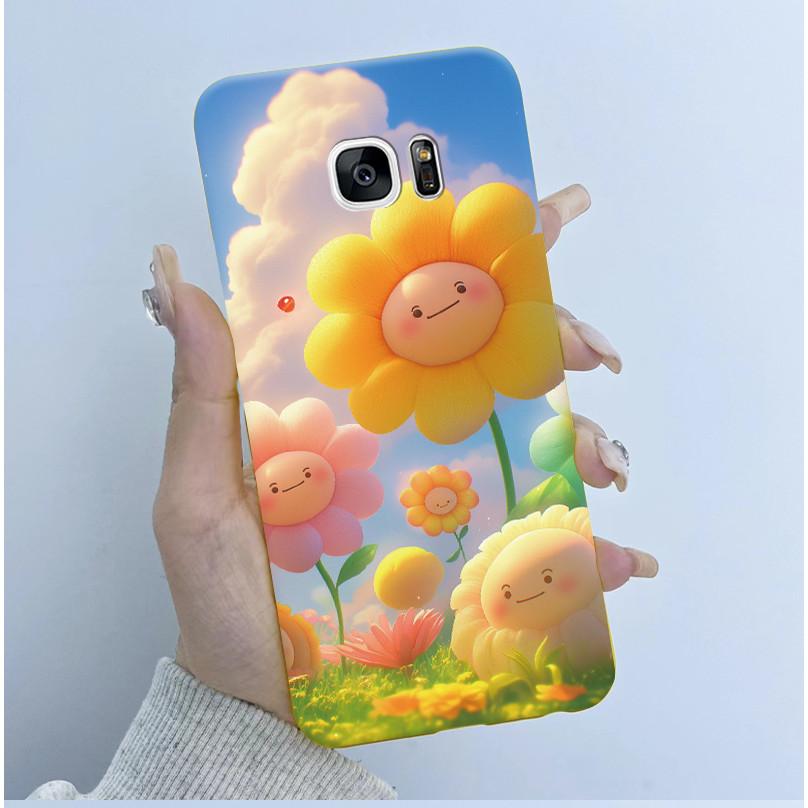 For Samsung Galaxy S7 S7Edge Case Soft TPU Silicone Cover Cute Astronaut Panda Phone Case For Samsung S7 S 7 Edge Coque Funda