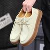 9609 leather shoes 2025 new casual shoes, spring men's shoes versatile lace-up low-top board shoes men