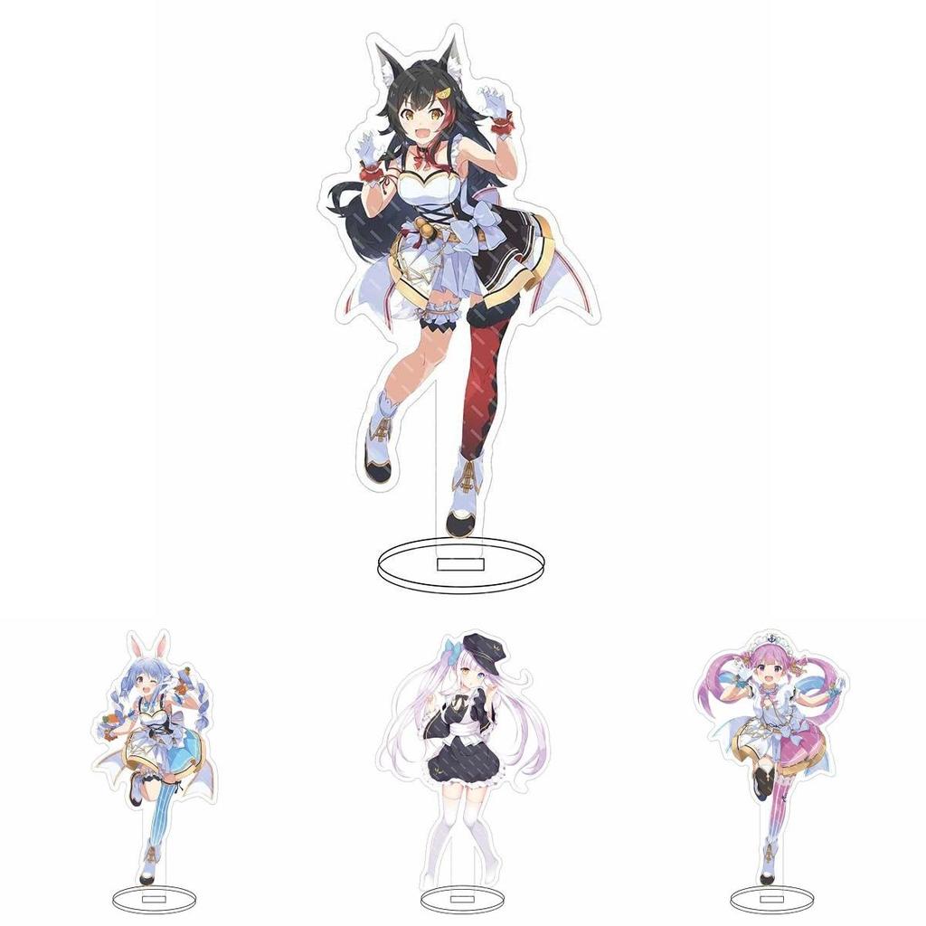 Hololive Vtuber Akrylowy Stojak Urocza Dekoracja Biurka z Fubuki Okayu Ayame Subaru Matsuri