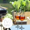 FINGERINSPIRE 24 Pcs 3D Acrylic Drink Tags Three-dimensional Butterfly Party Drink Tag Wine Glass Disc Drinking Tags DIY Drink Label for Rim of Glass